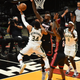 Giannis Antetokounmpo and the Bucks are the first team through to round two of the NBA playoffs.